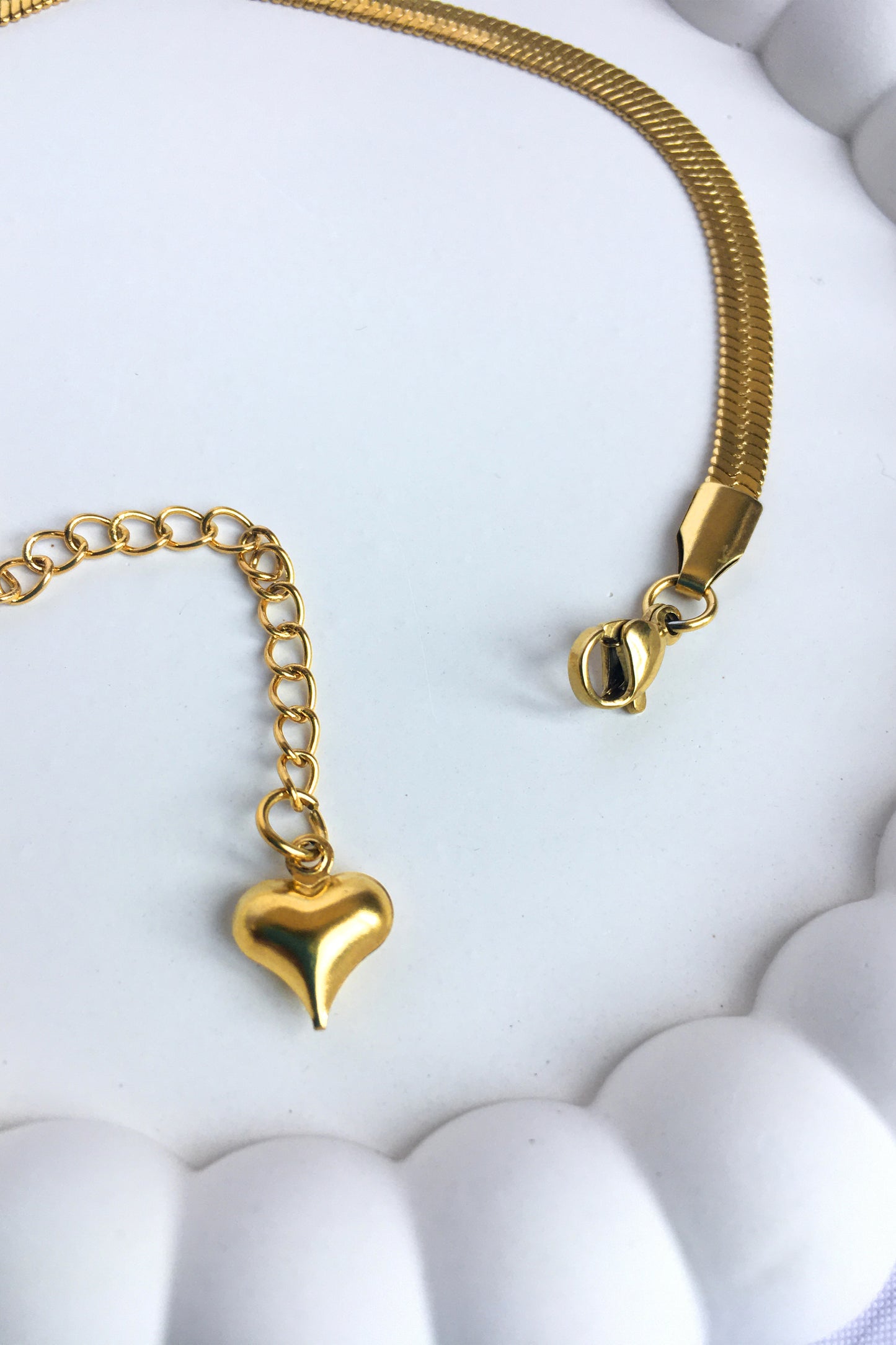Paslanmaz Çelik İtalyan Bileklik Ayarlanabilir Kalp Bileklik Kadın Gold Bileklik