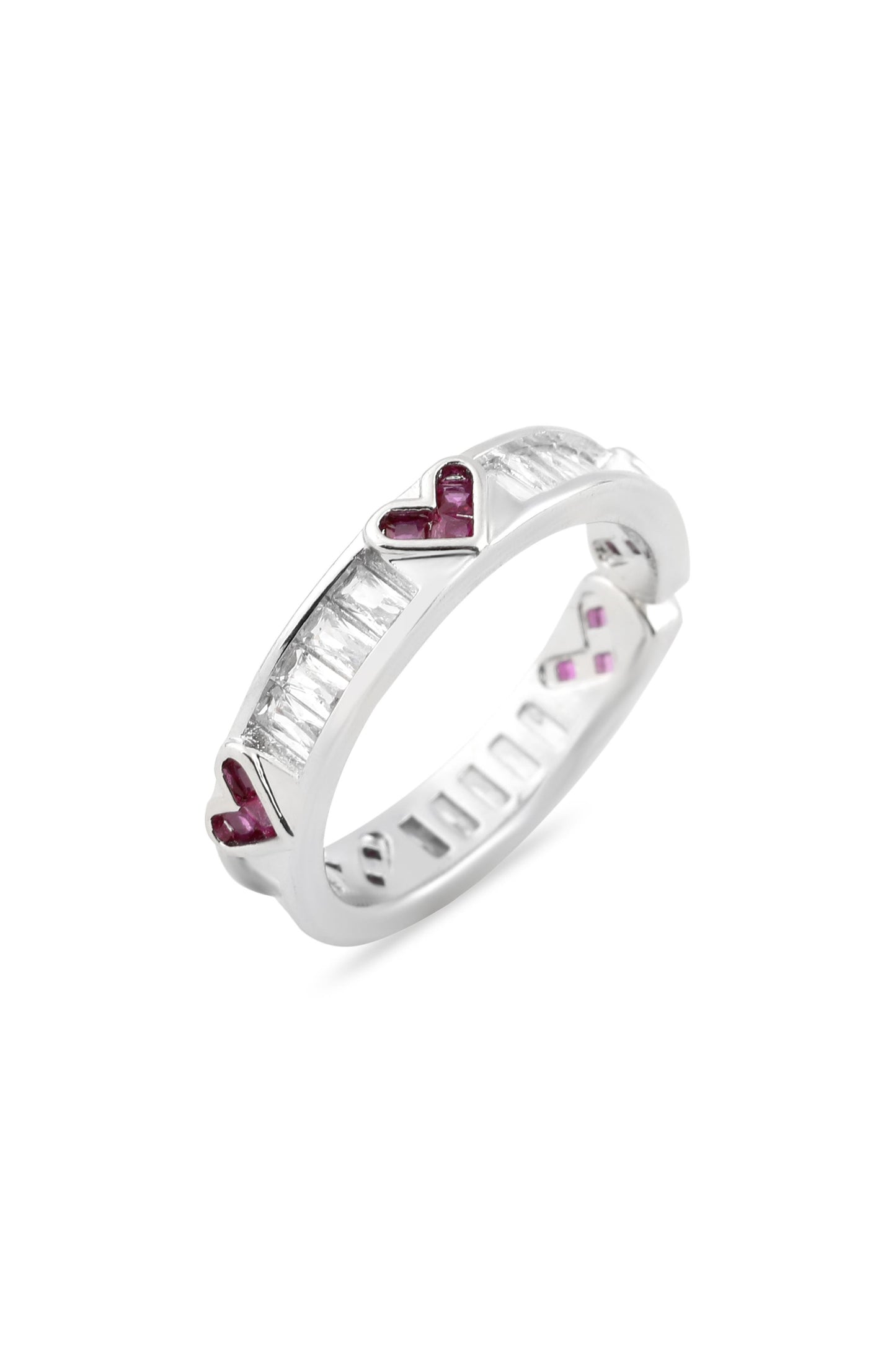 VIP Kalp Detaylı Yüzük Gümüş