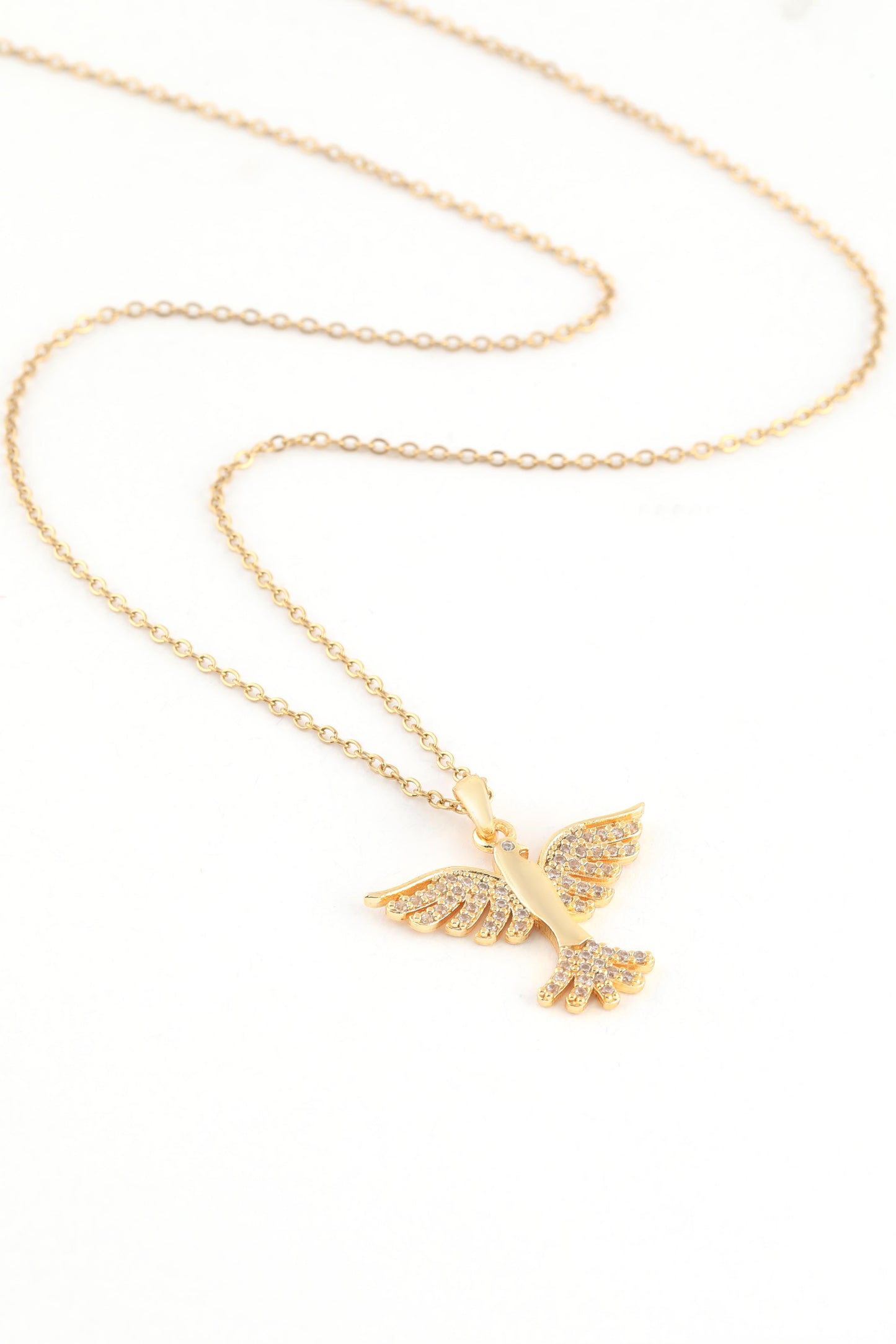 Paslanmaz Çelik Anka Kuşu Kolye Gold