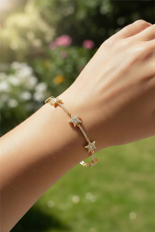 VIP 14K Gold Yıldız Bileklik