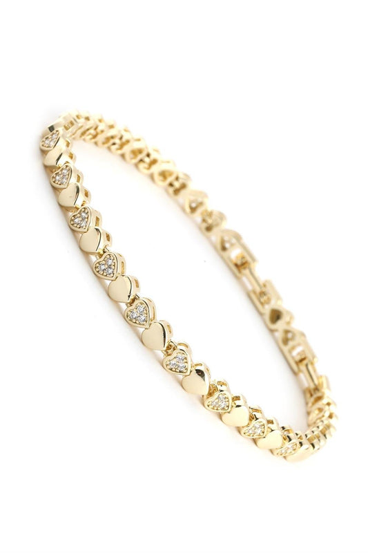 VIP 14K Gold Kalp Bileklik