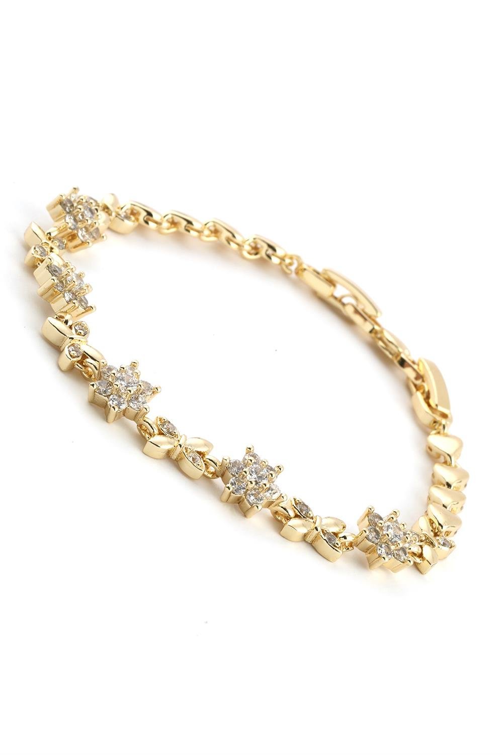 VIP 14K Gold Desenli Bileklik