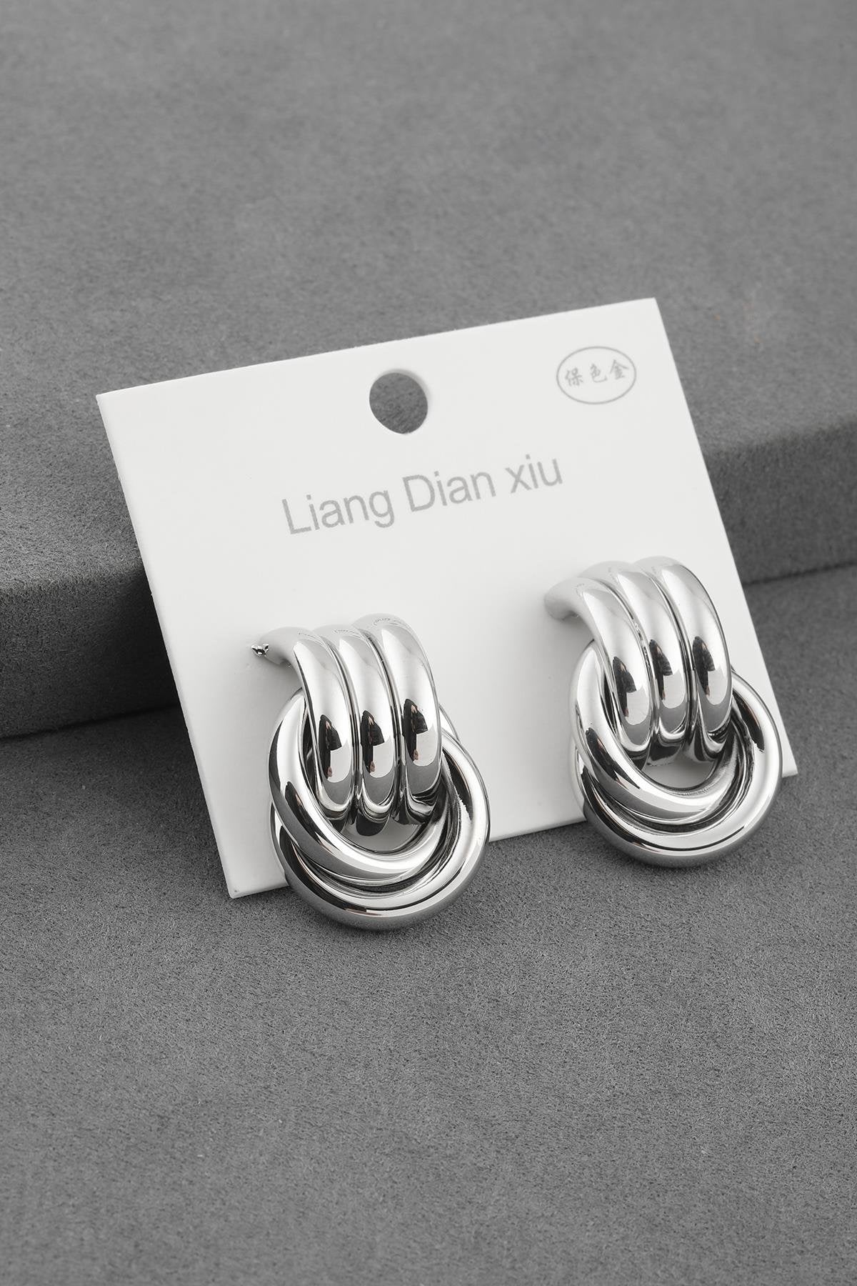 VIP Sarmal Gümüş Küpe