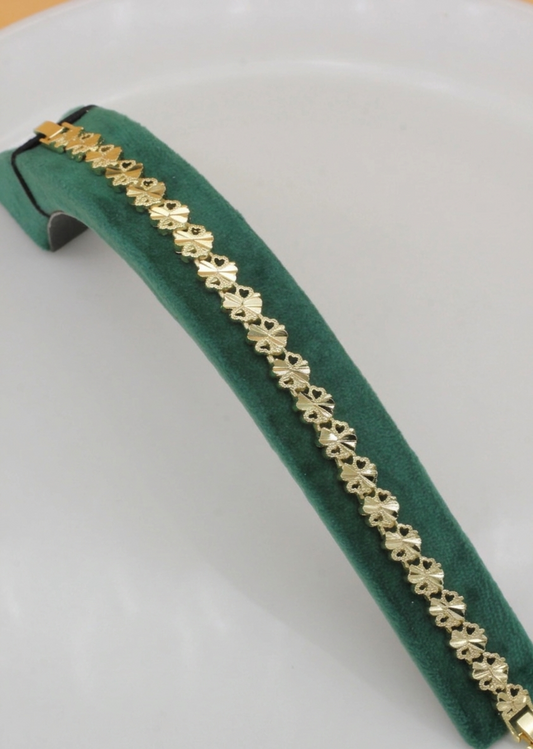 VIP 14K Gold Yonca Bileklik