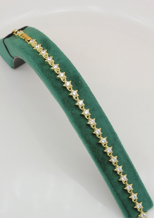 VIP 14K Gold Yıldız Bileklik