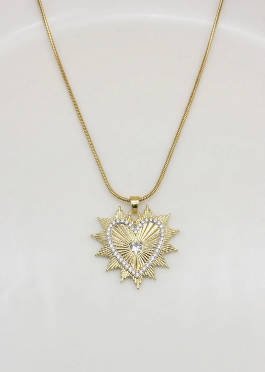 Paslanmaz Çelik Kalp Kolye