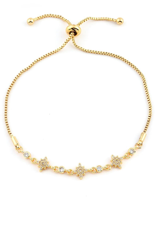 VIP Kuzey Yıldızı Asansör Gold Bileklik