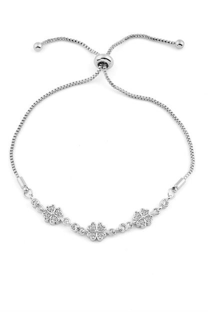 VIP Yonca Gümüş Bileklik