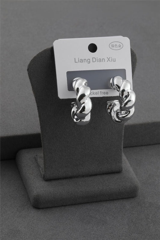 Bijuteri Sarmal Küpe Gümüş