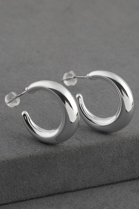 Bijuteri Gümüş Bubble Halka Küpe