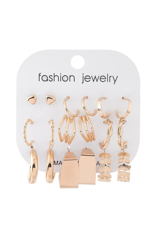 Bijuteri Gold Set Küpe