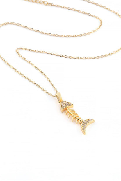 Paslanmaz Çelik Balık Gold Kolye