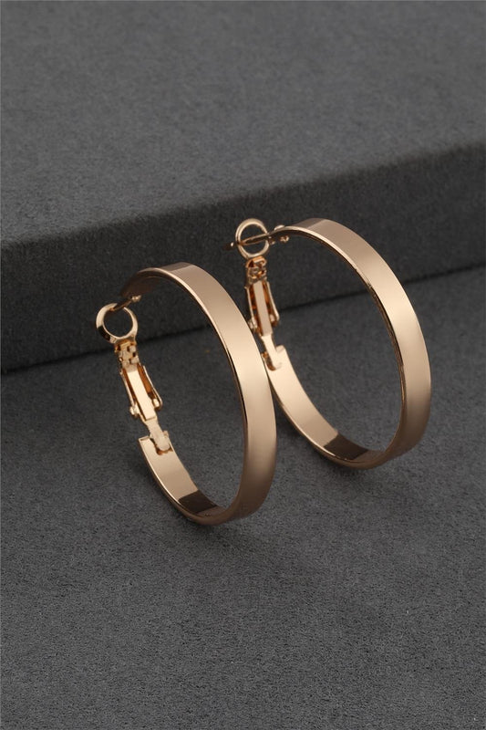 Paslanmaz Çelik Gold Halka Küpe