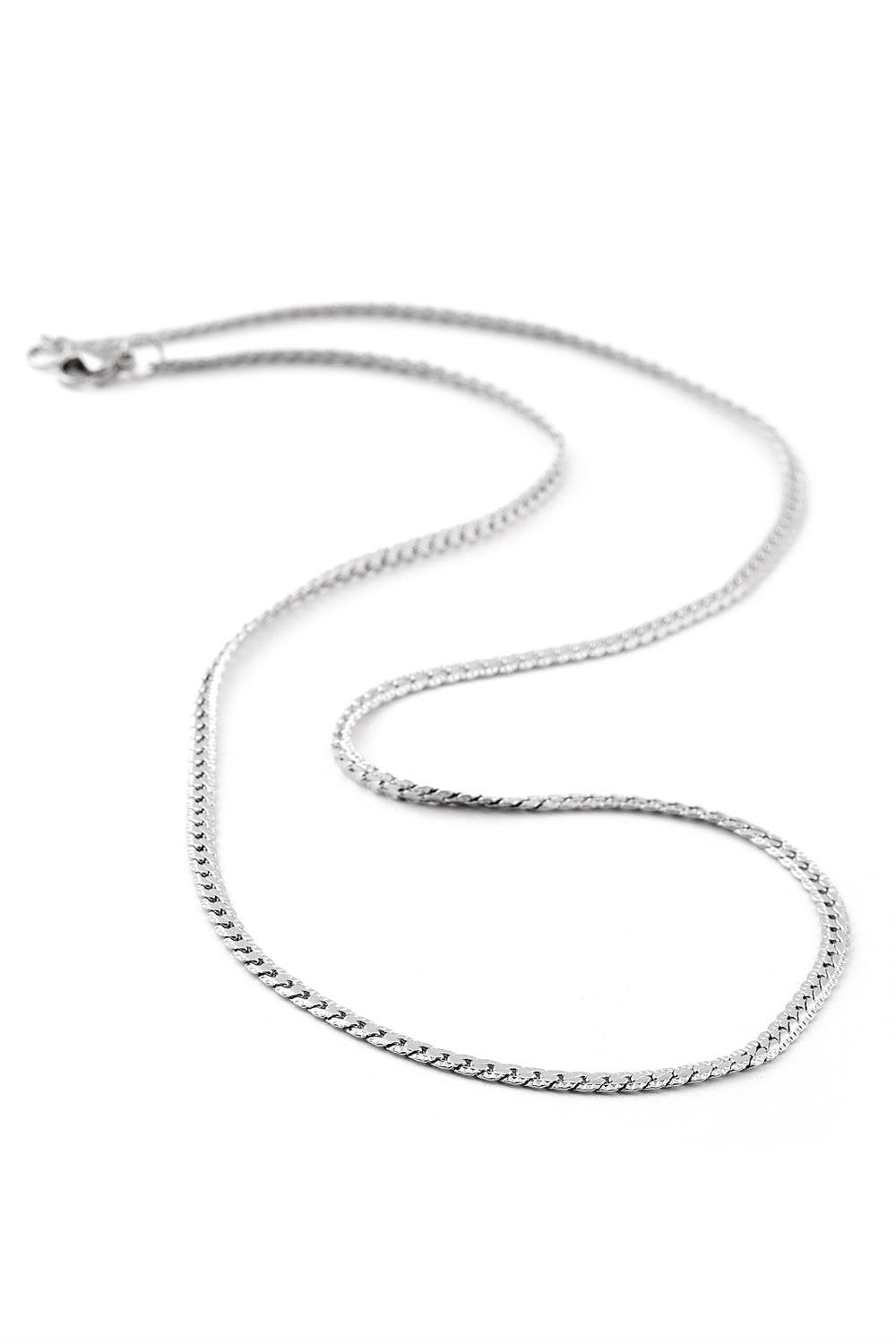 Paslanmaz Çelik Erkek Gümüş Ezme Kolye