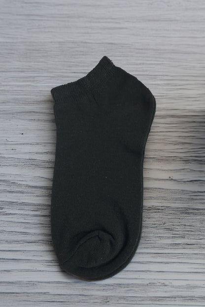 6 Çift Unisex Karışık Renkli Çorap, Pamuklu Patik Çorap