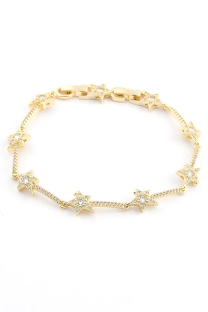 VIP 14K Gold Yıldız Bileklik