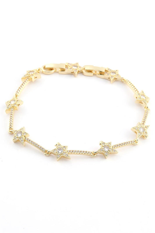 VIP 14K Gold Yıldız Bileklik