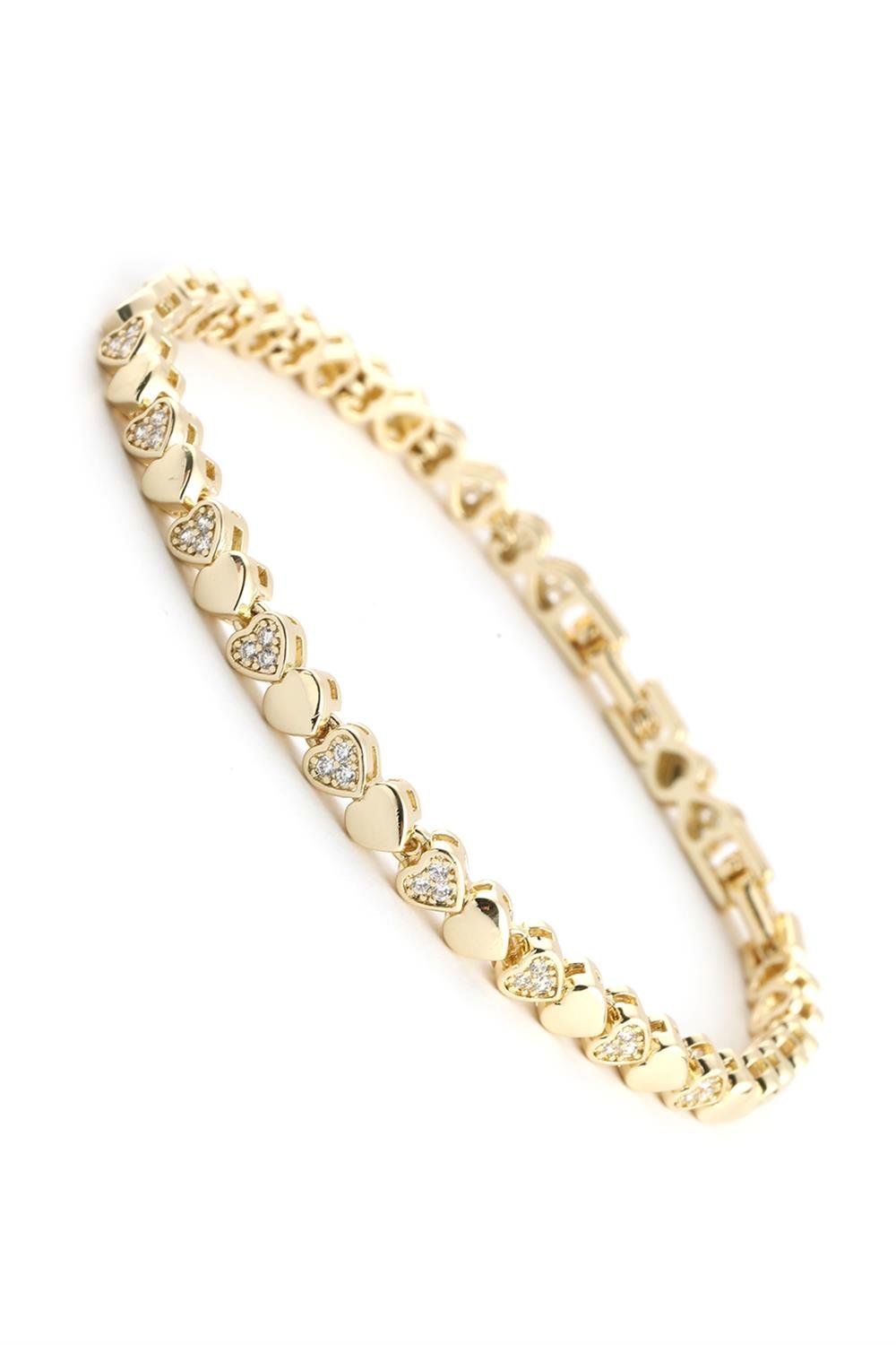 VIP 14K Gold Kalp Bileklik