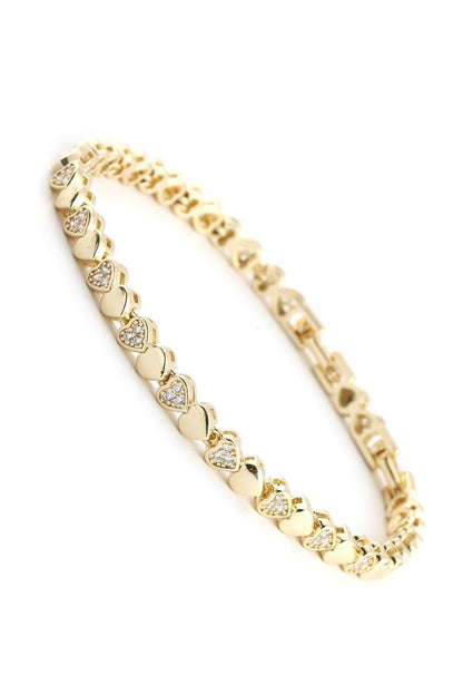 VIP 14K Gold Kalp Bileklik