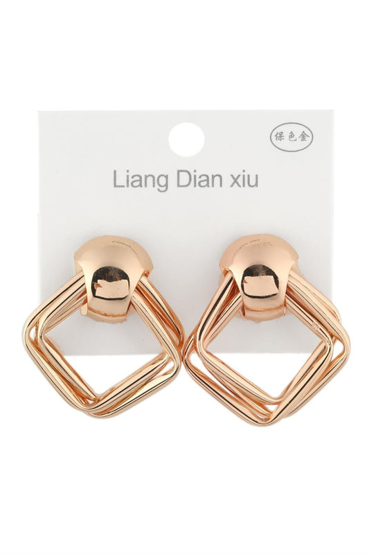 VIP Gold Baklava Küpe